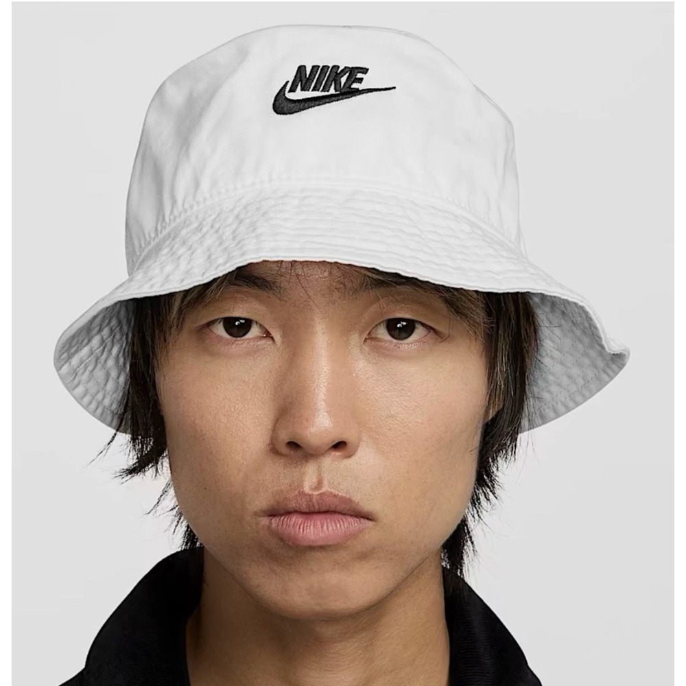 Nike Apex Futura Washed Bucket Hat White Size Large FB5381 100 NEW FREE SHIPPING